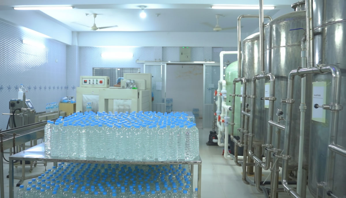 Inside the Mineral Water Production Facility