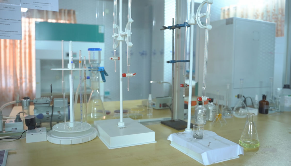 Analytical Test Setup at the Quality Control Lab